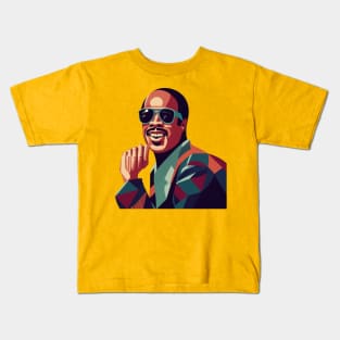 Stevie Wonder WPAP Limit Color Kids T-Shirt